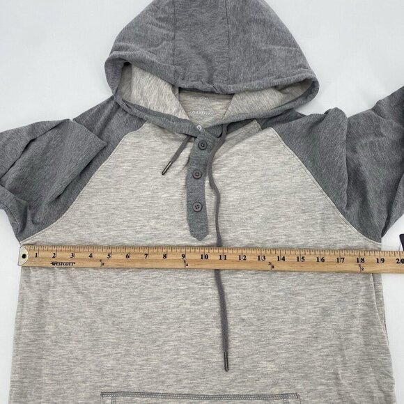 Flag & Anthem Madeflex Versatility Size Small Heather Gray Hooded Shirt NWT - Picture 7 of 9